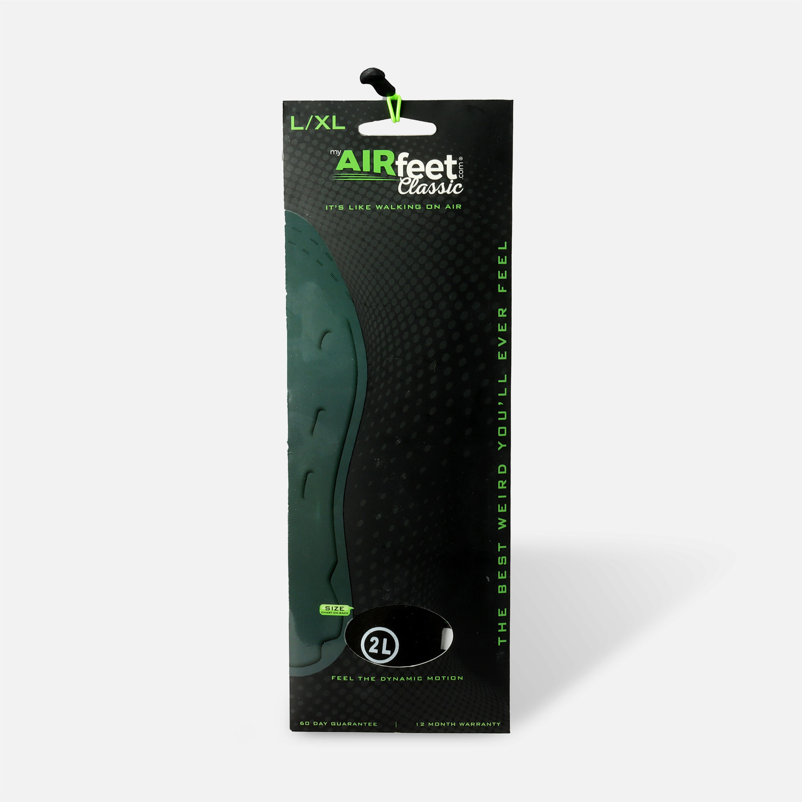 FSA Eligible AirFeet CLASSIC Black Insoles, Size 2L (M 910.5; W 1112