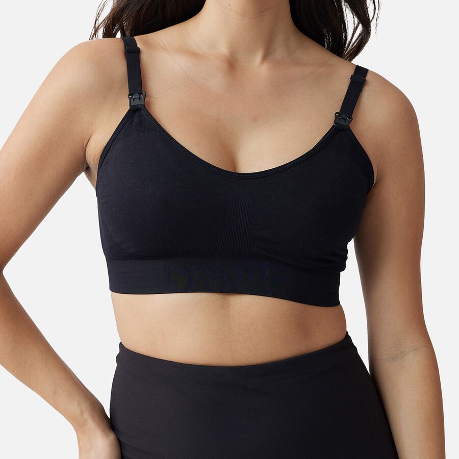 Ingrid + Isabel Basics Pumping  + Nursing Bra, Black, , large image number 1