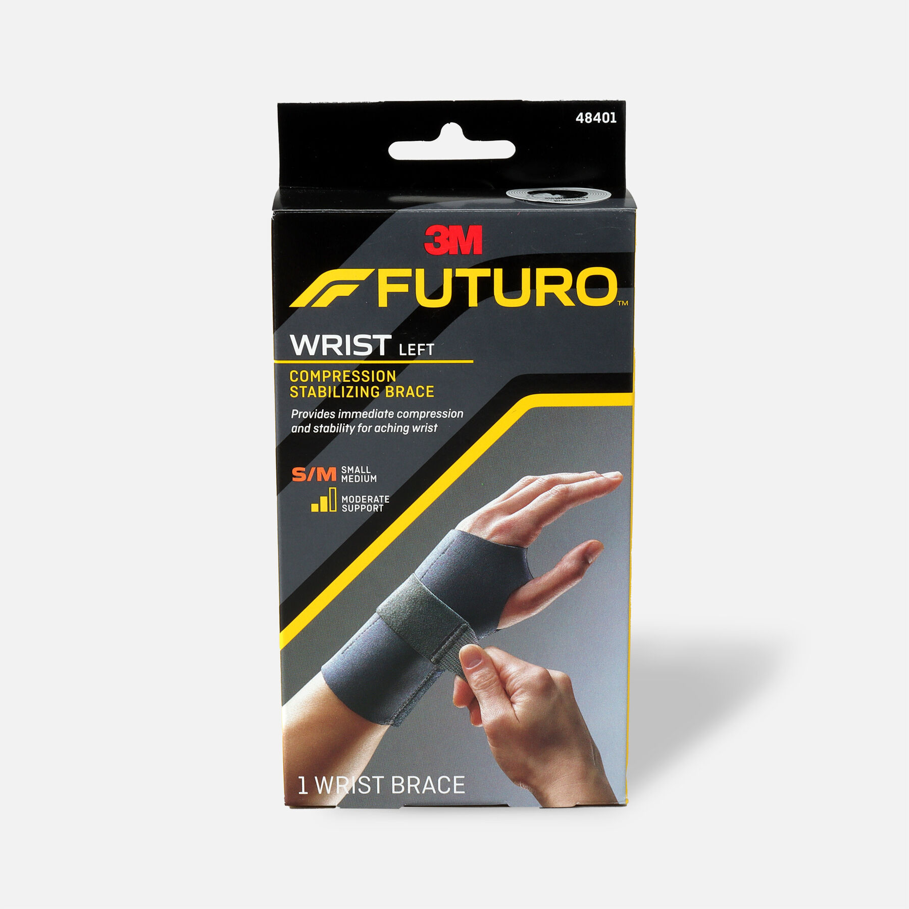FUTURO Energizing Wrist Support, Left, S/M