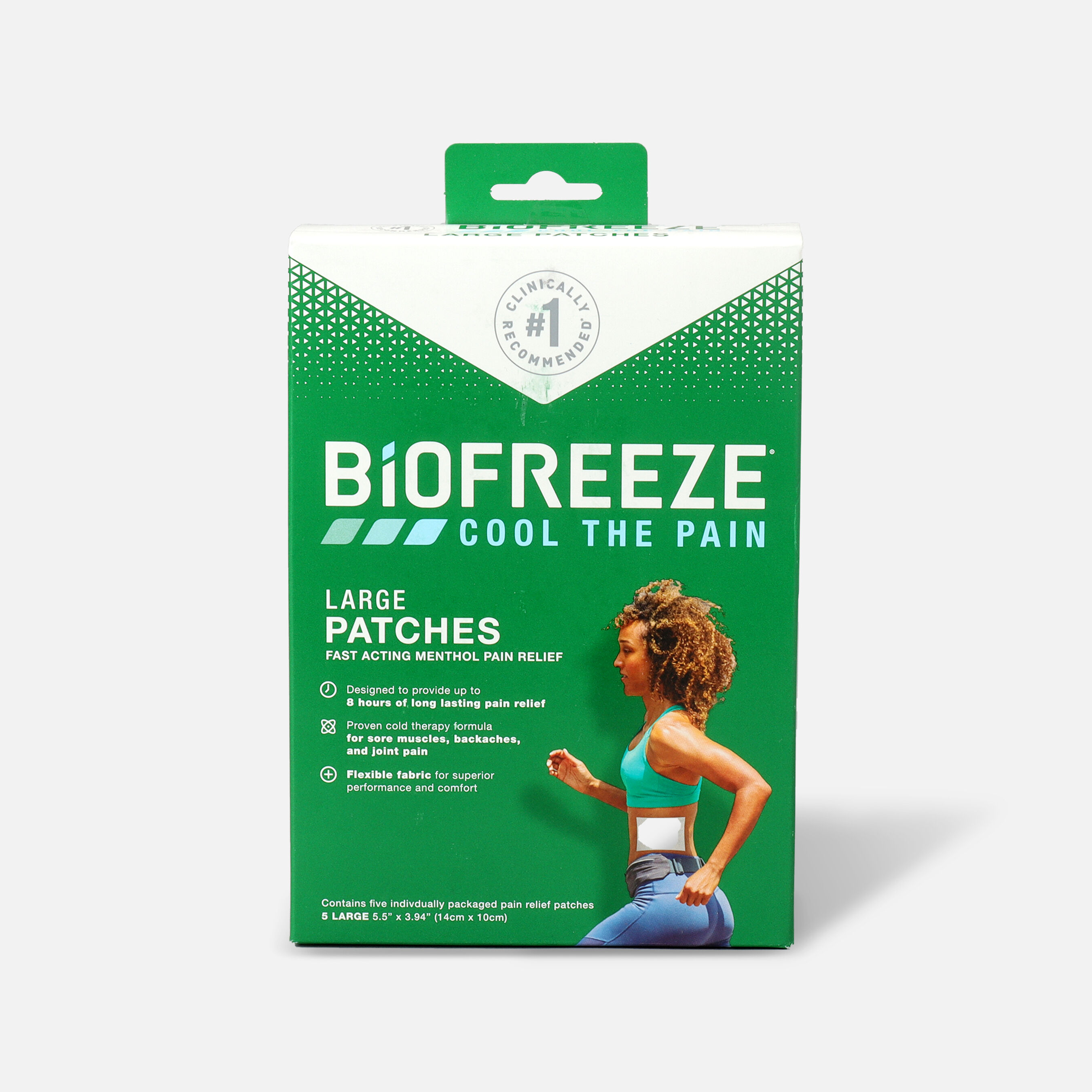 Biofreeze Pain Relief Patch, Large, 5ct