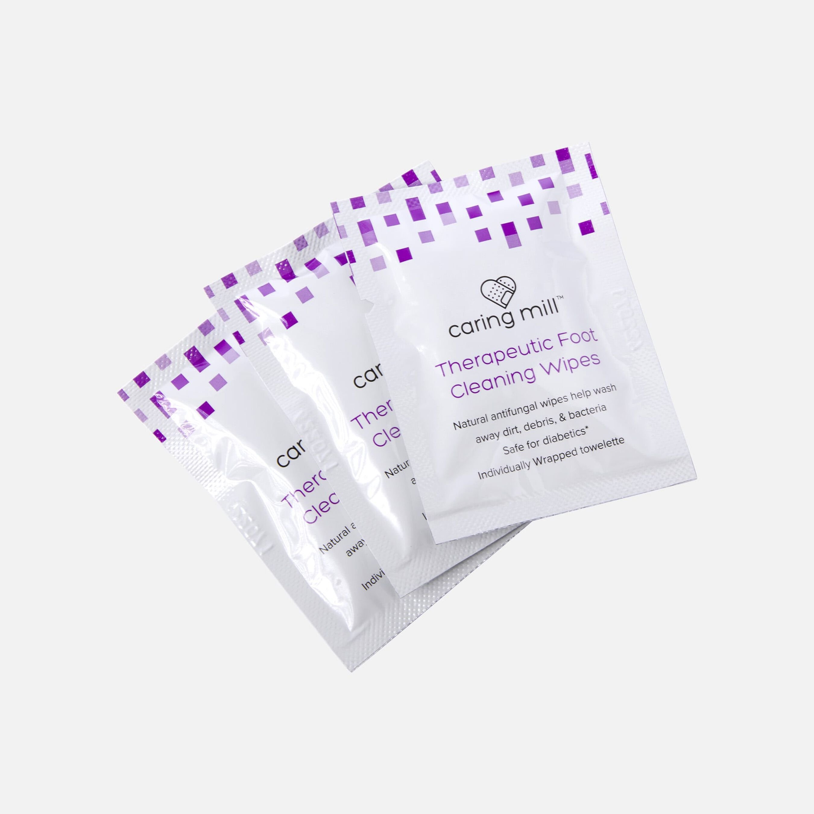 FSA Eligible Caring Mill™ Therapeutic Antifungal Foot Wipes, 50 ct