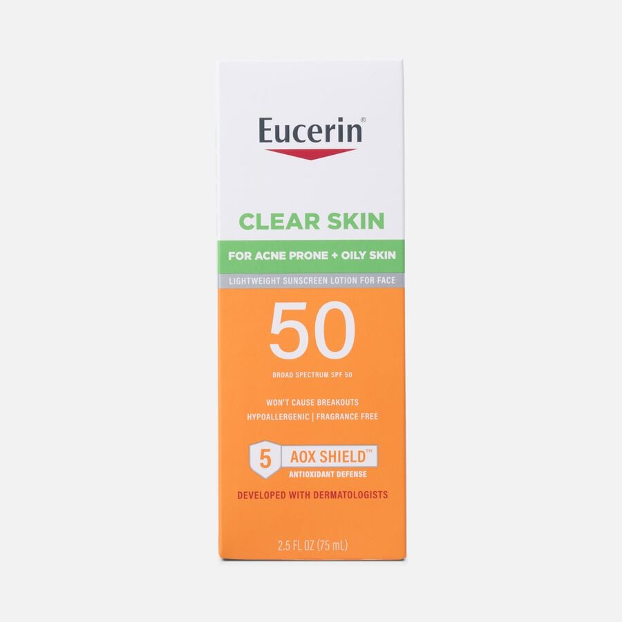 Eucerin Clear Skin SPF 50 Face Lotion, 2.5oz, , large image number 0