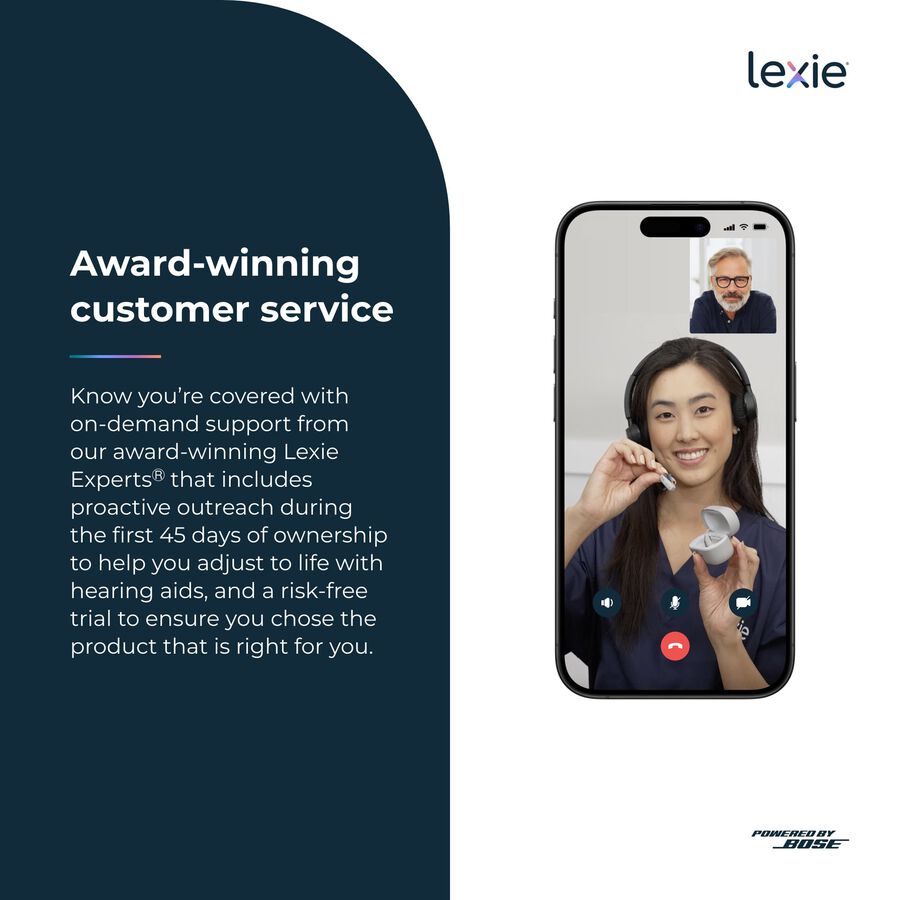 Lexie B1 Powered by Bose Self-fitting OTC Hearing Aids, , large image number 6