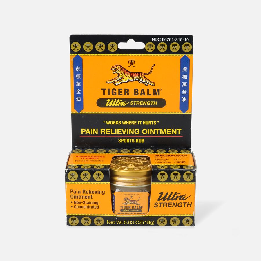 Tiger Balm Ultra Strength Ointment, 18g, .63 oz., , large image number 1