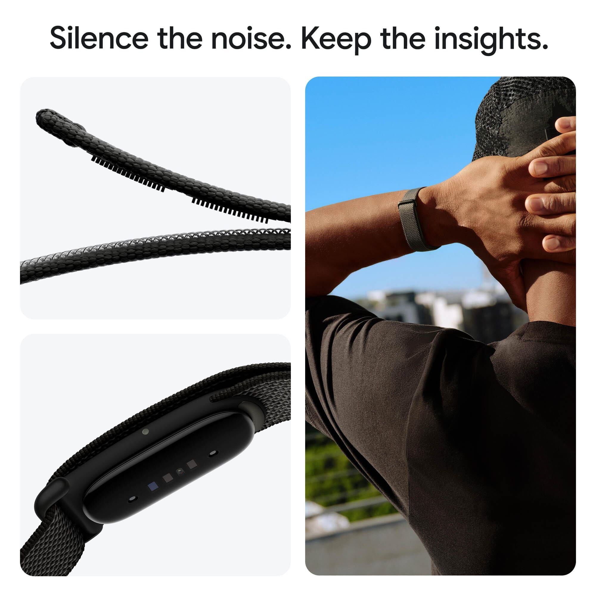 Google Fitbit Air, Screenless Fitness and Health Tracker, Obsidian