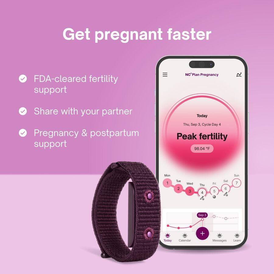 Natural Cycles&deg; NC&deg; Plan Pregnancy and NC&deg; Band with 12-month App Subscription, , large image number 1