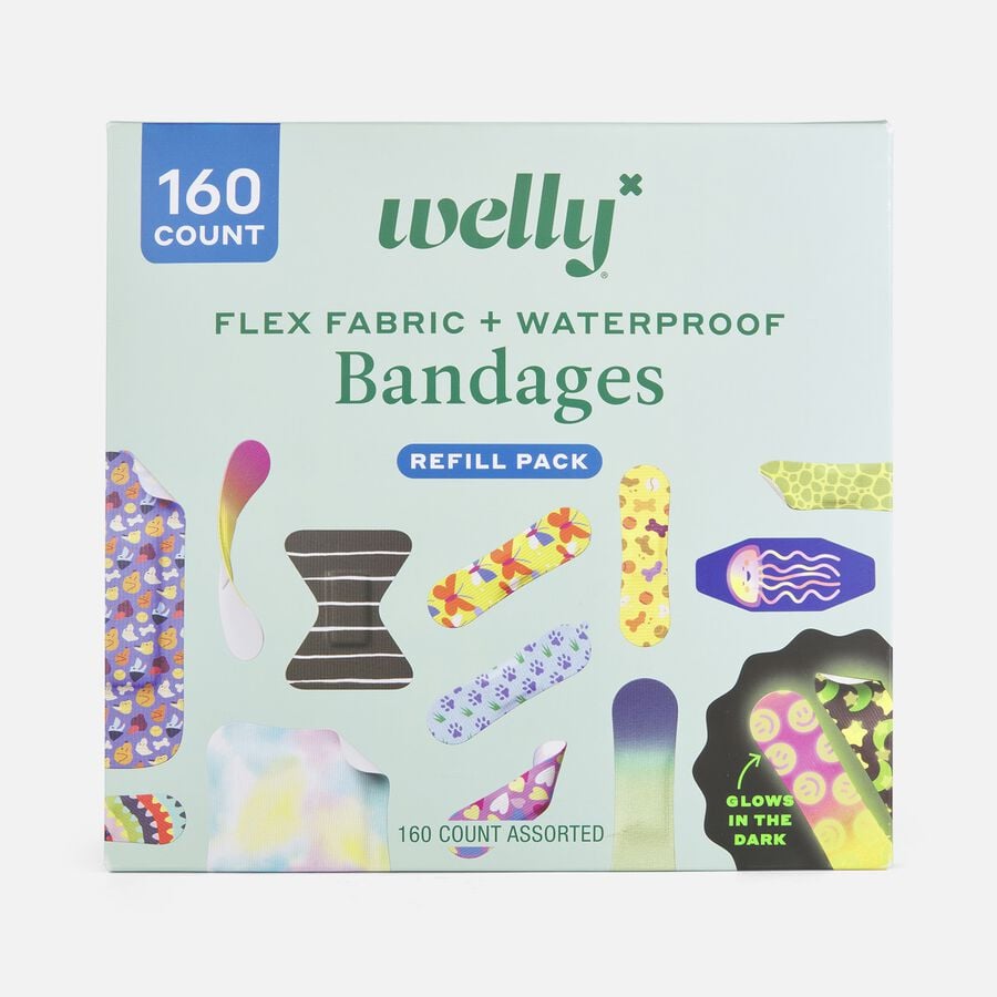 Welly Refill Pack- Flex Fabric & Waterproof Bandages, 160 ct., , large image number 0