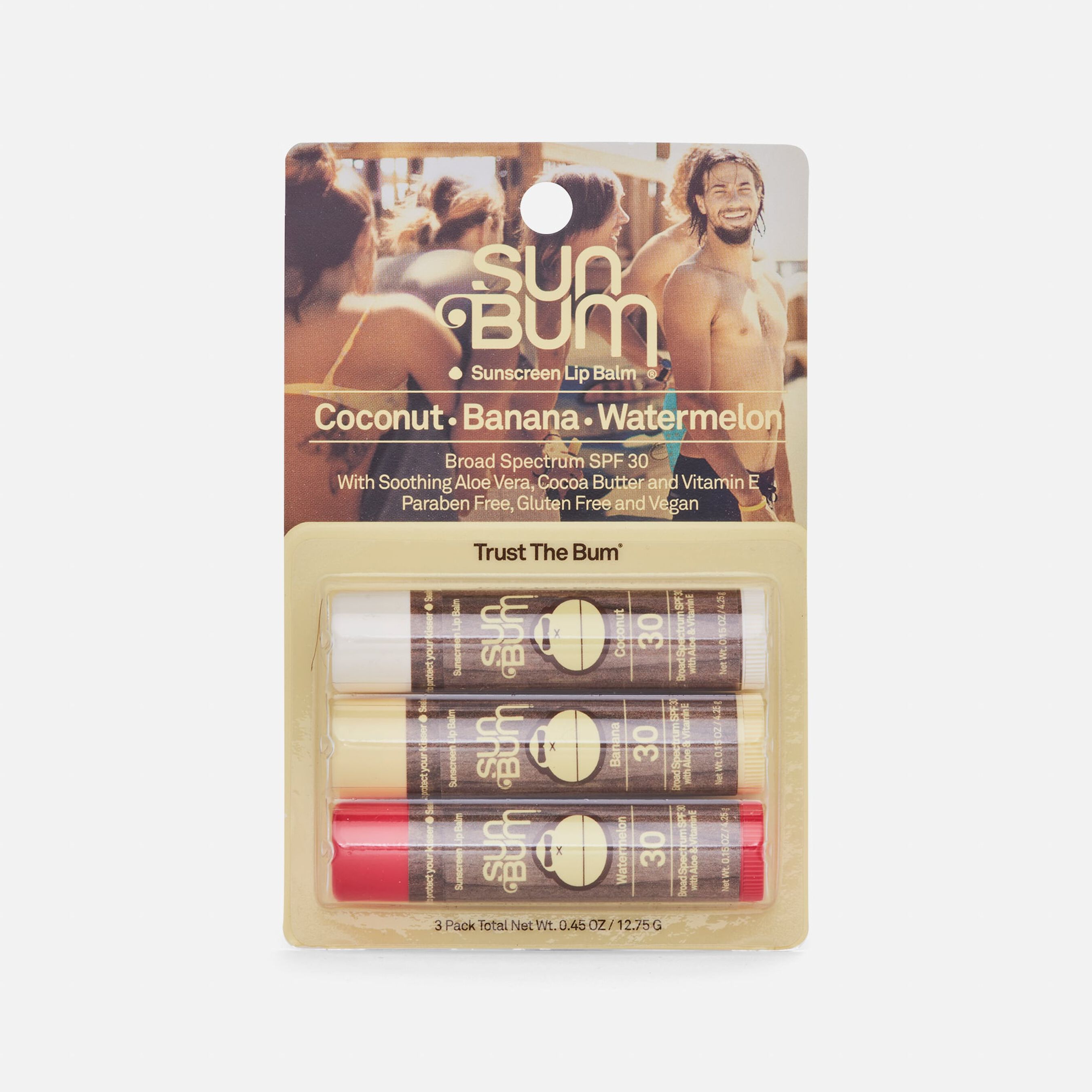 FSA Eligible Sun Bum Lip Balm, SPF 30, 0.15 oz. (3-Pack) | FSA Store