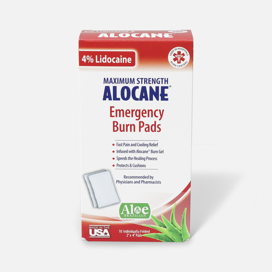 Alocane Maximum Strength Emergency Burn Pads, 10 ct., , large image number 0