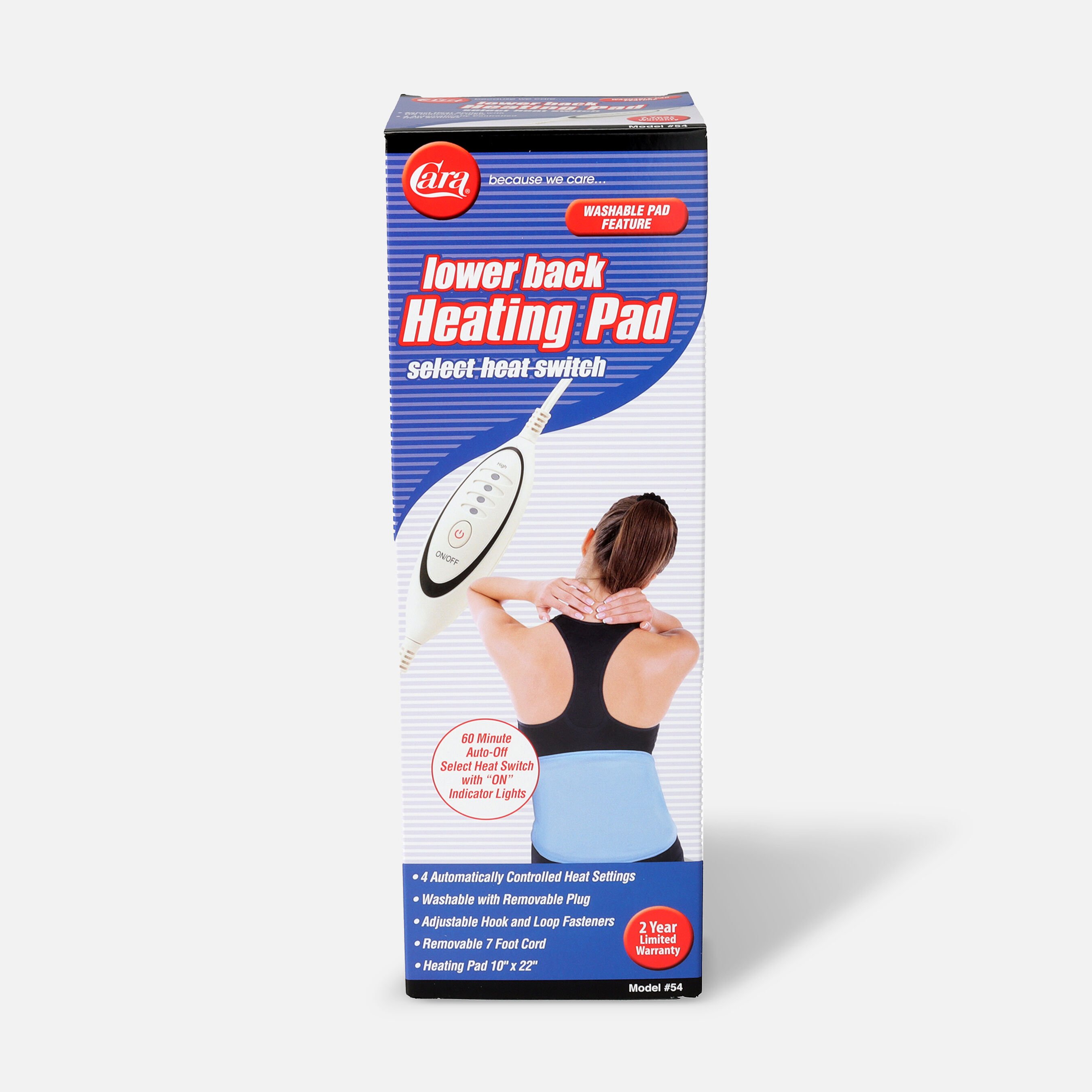 Cara Lower Back Heating Pad, 10" x 22"