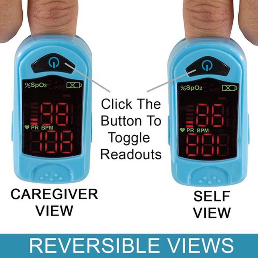 Carex Finger Pulse Oximeter Oxygen Saturation Monitor for Pediatric and Adult, , large image number 7