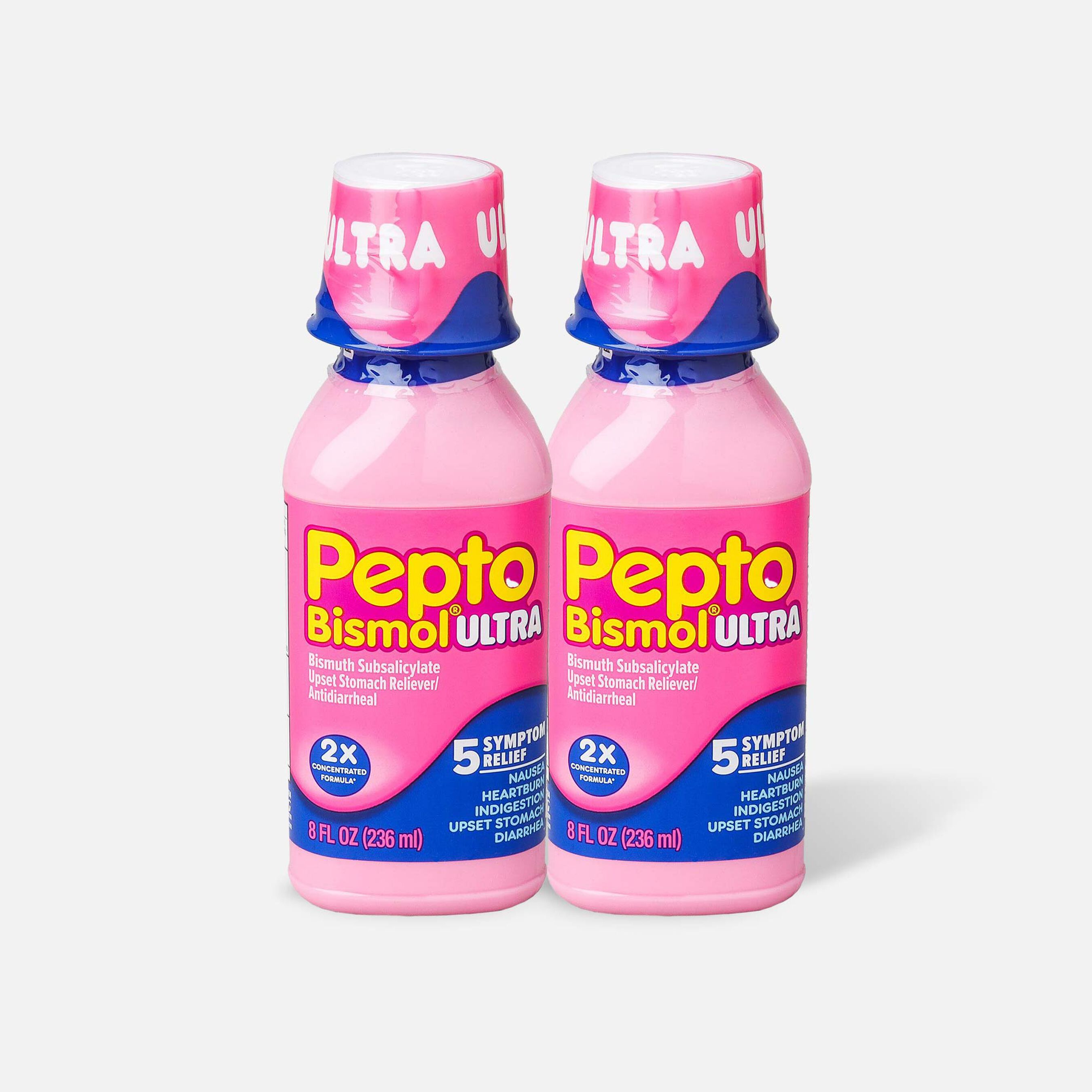 FSA Eligible Pepto Bismol Ultra 5 Symptom Stomach Relief Liquid