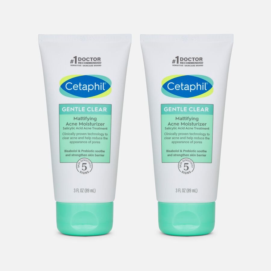 Cetaphil Gentle Clear Mattifying Acne Moisturizer,  3 oz. (2-Pack), , large image number 0