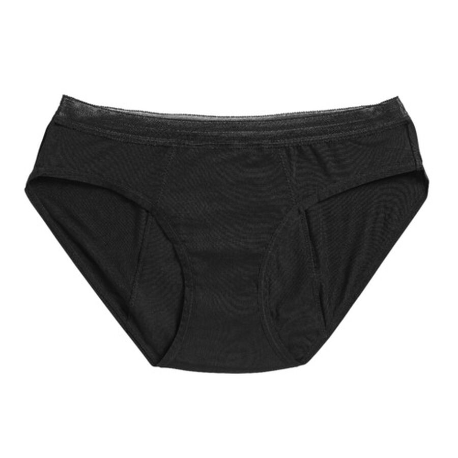Caring Mill™ Hiphugger Period Underwear-Black, S, , large image number 1