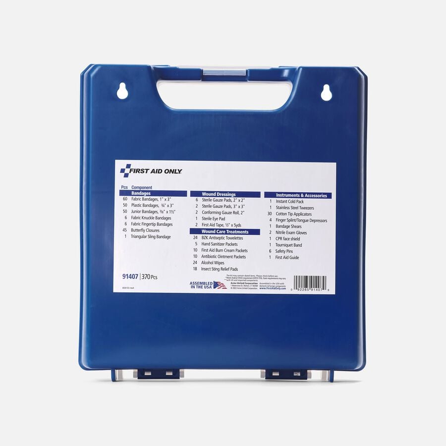 First Aid Only QuickTreat Dispenser Plastic First Aid Kit, 370 pc., , large image number 1