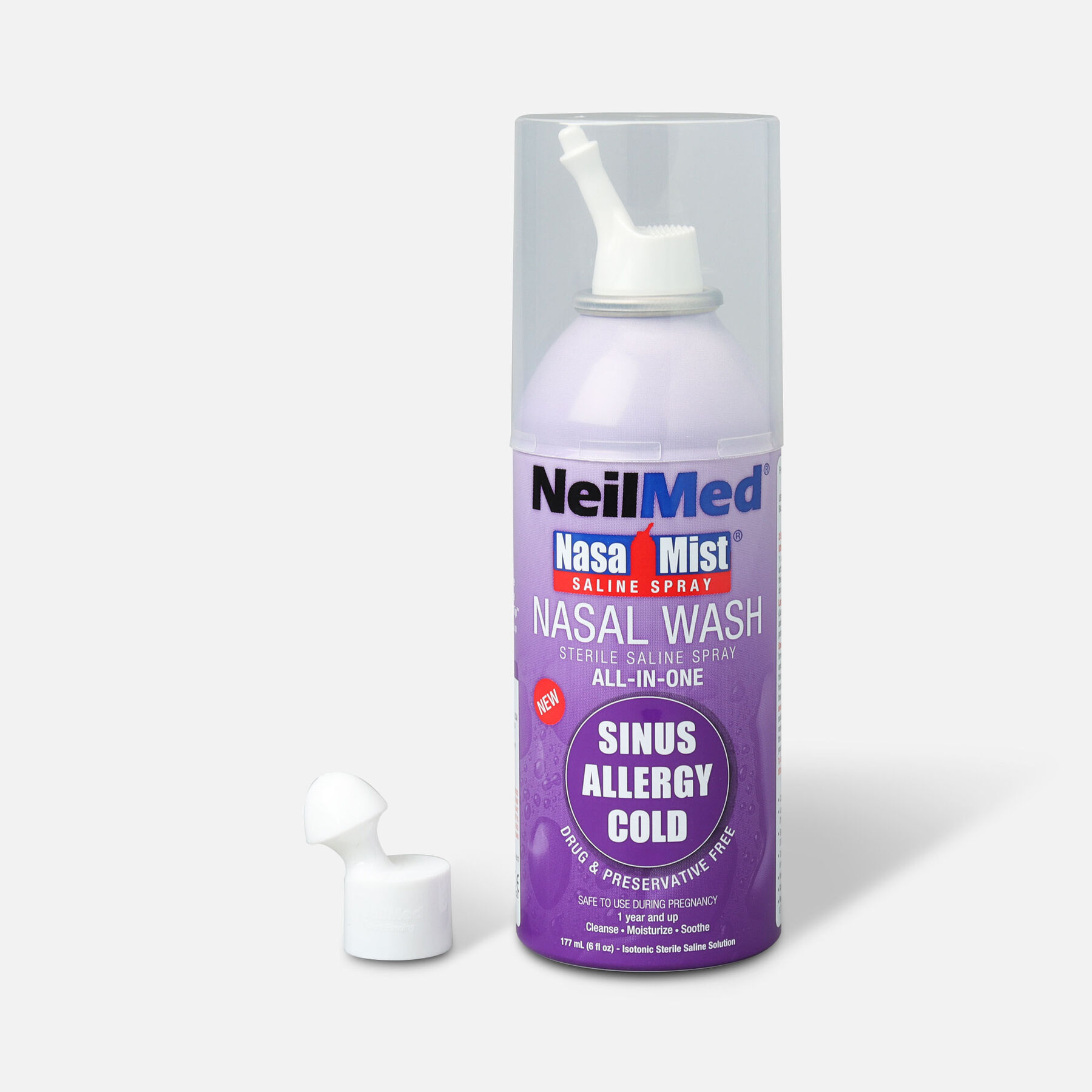 FSA Eligible NeilMed NasaMist All in One Nasal Wash Saline Spray ...