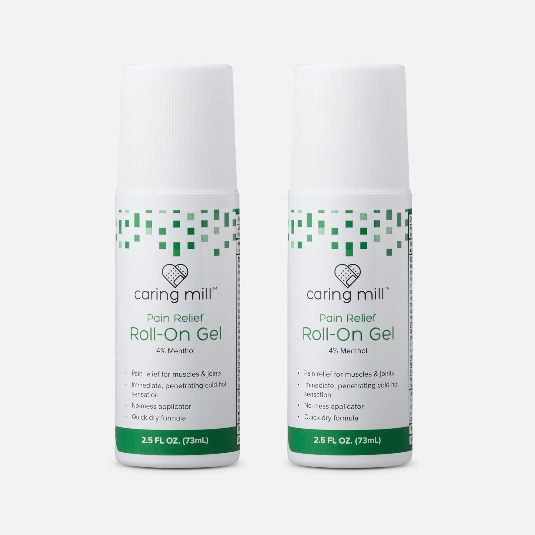FSA Eligible Caring Mill™ Menthol Pain Relief Roll-On Gel, 2.5 fl oz ...