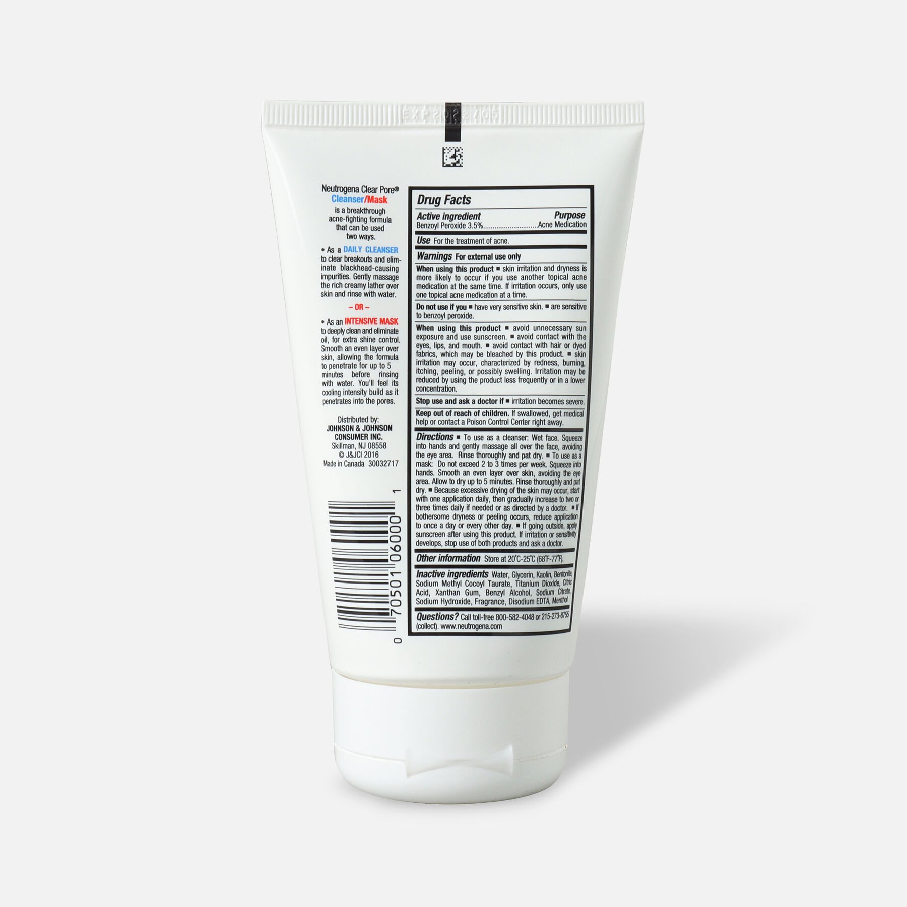 FSA Eligible Neutrogena Clear Pore Cleanser/Mask, 4.2 oz. FSA Store