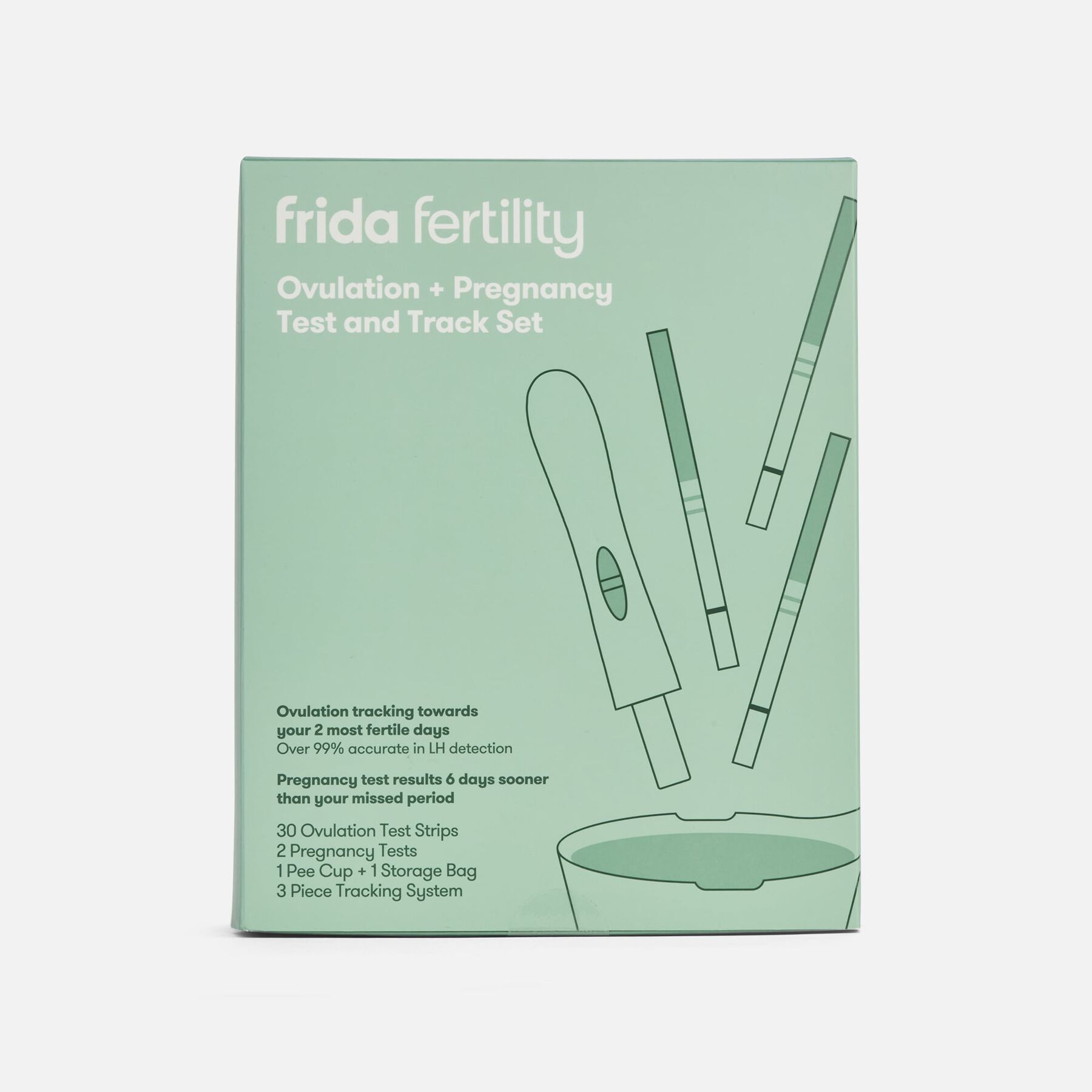 FSA Eligible Frida Fertility Ovulation and Pregnancy Test and Track Set
