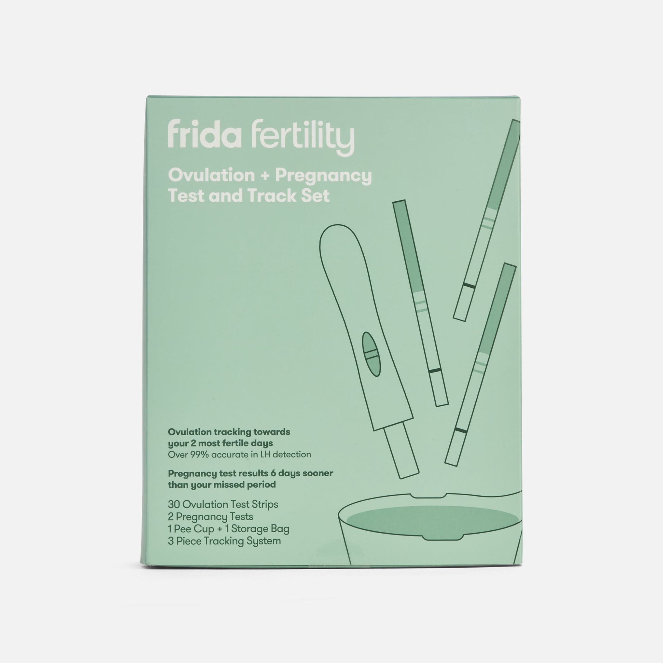 FSA Eligible Frida Fertility Ovulation and Pregnancy Test and Track Set