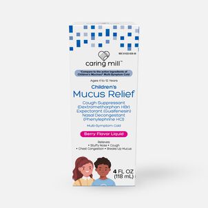 Caring Mill™ Children's Mucus Relief Multi-Symptom Cold, Mixed Berry Flavor, 4 oz.