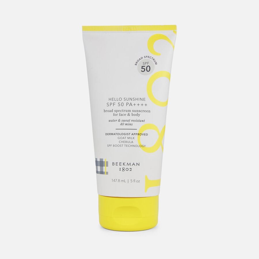 Beekman 1802 Hello Sunshine  SPF 50 PA++++ Broad Spectrum Sunscreen for  Face & Body, 5 fl oz., , large image number 0