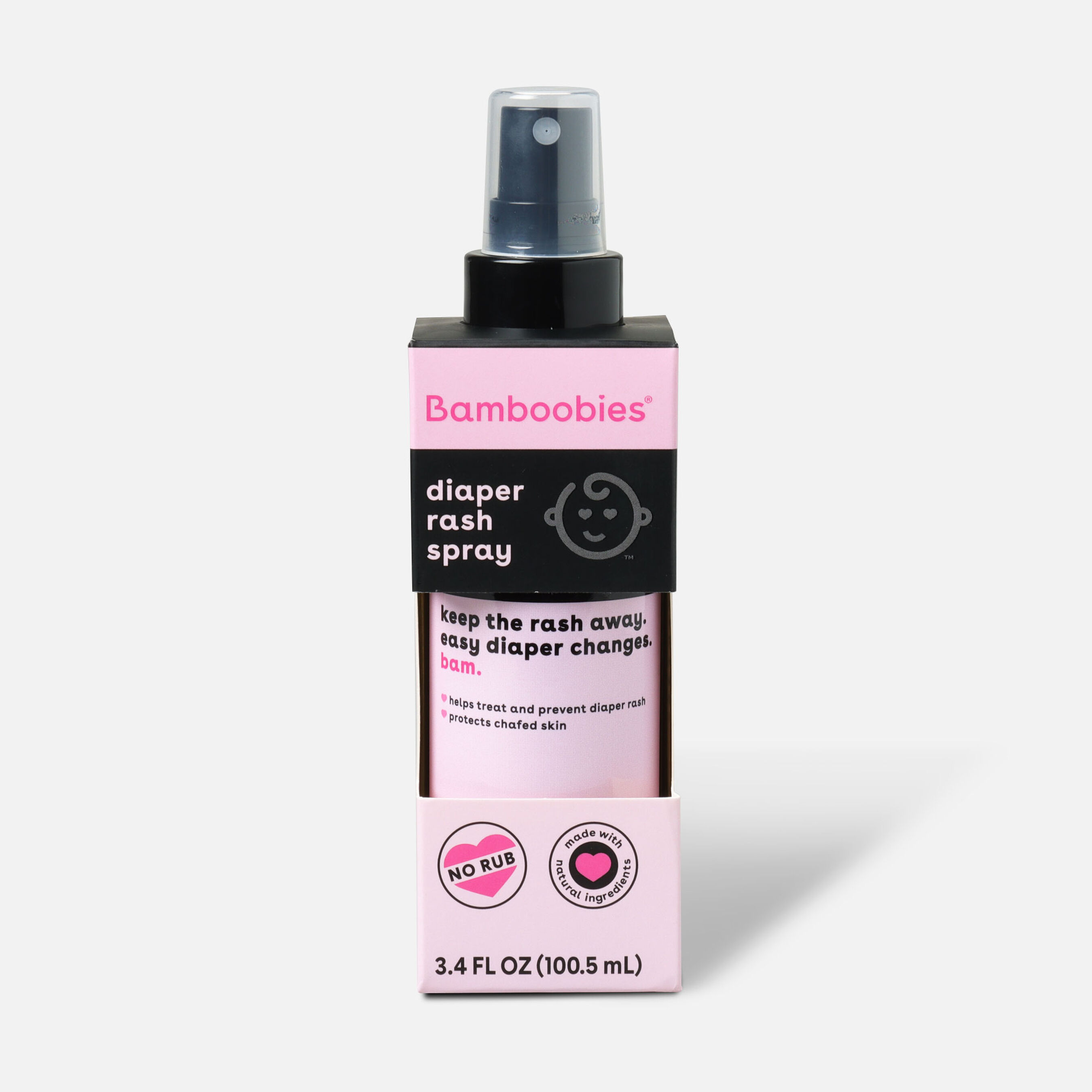 Bamboobies Diaper Rash Pump Spray, 3.4 oz