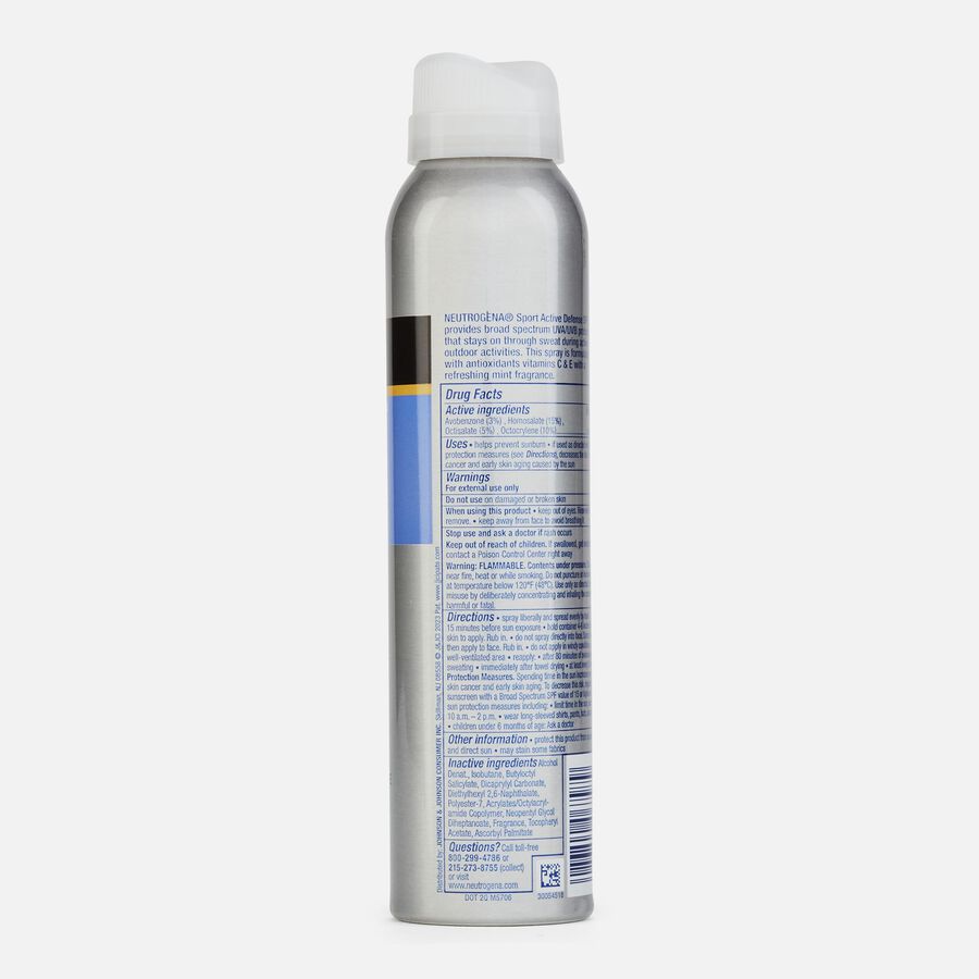 Neutrogena Sport Body Sunscreen Spray, SPF 70, 5 oz., , large image number 1