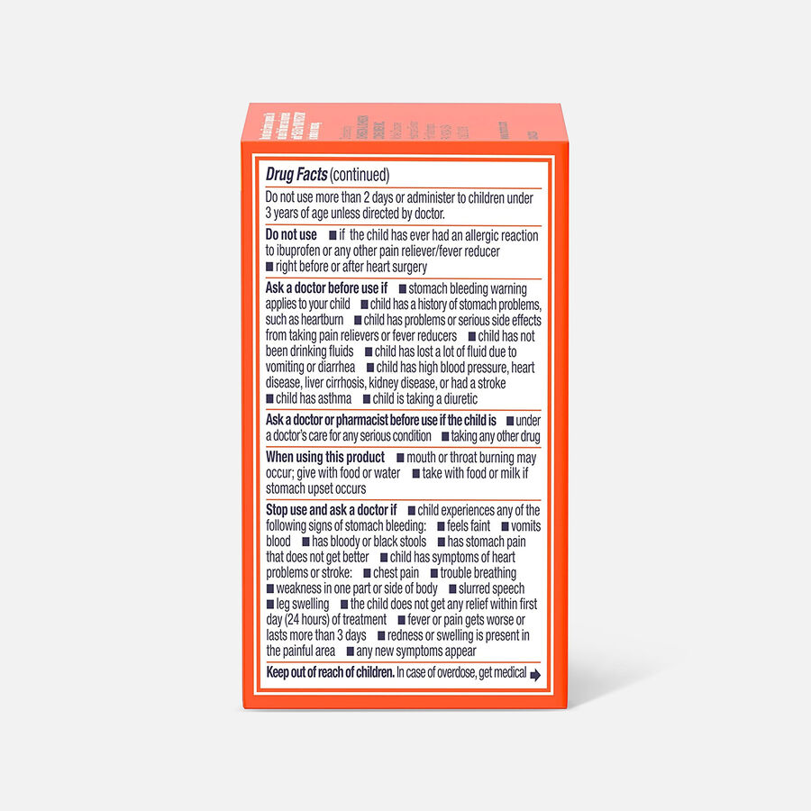 FSA Eligible Children's Motrin DyeFree Ibuprofen Chewable Tablets