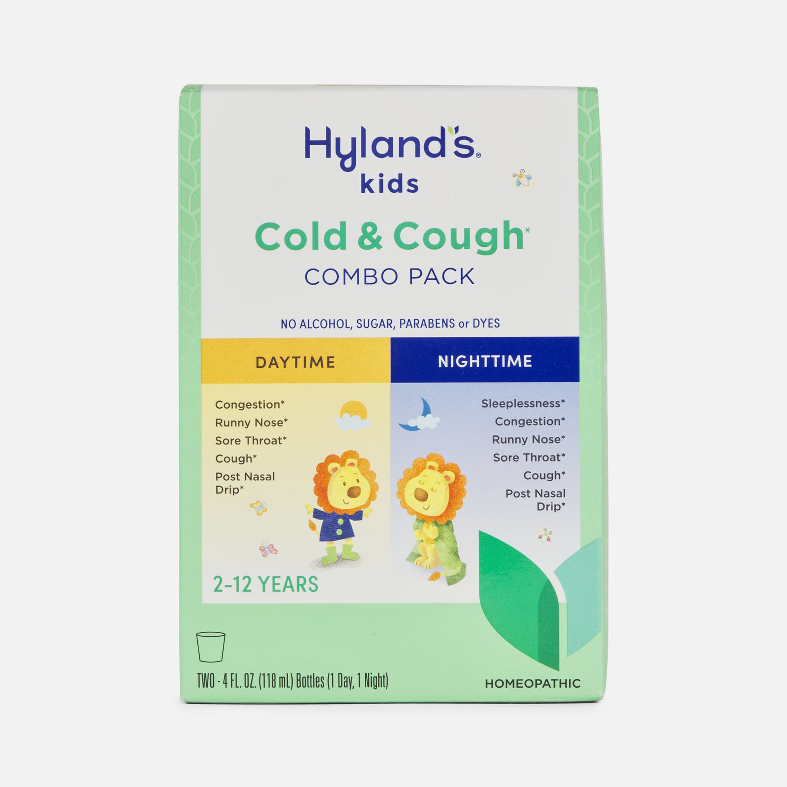FSA Eligible Hyland's Kids Cold & Cough Day & Night Combo Pack, Two 4 ...