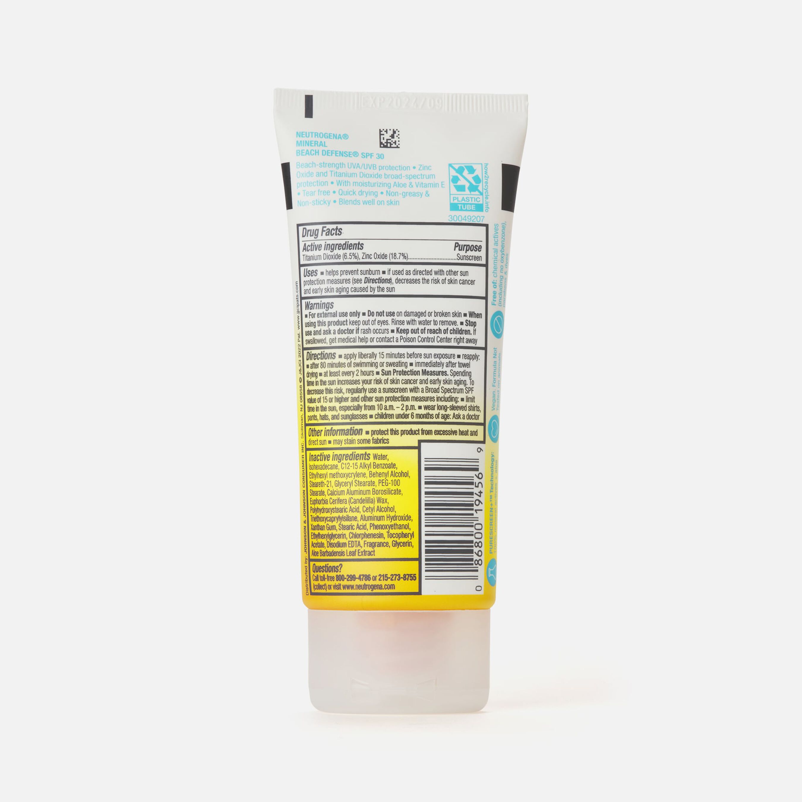 FSA Eligible Neutrogena Mineral Beach Defense Active Performance Body