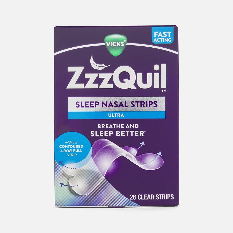 Vicks ZzzQuil Sleep Ultra Nasal Strips, 26 ct., , large image number 0