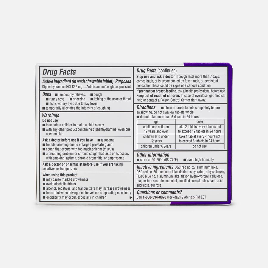 Children's Dimetapp Cough & Allergy Chewable, 24 ct., , large image number 1