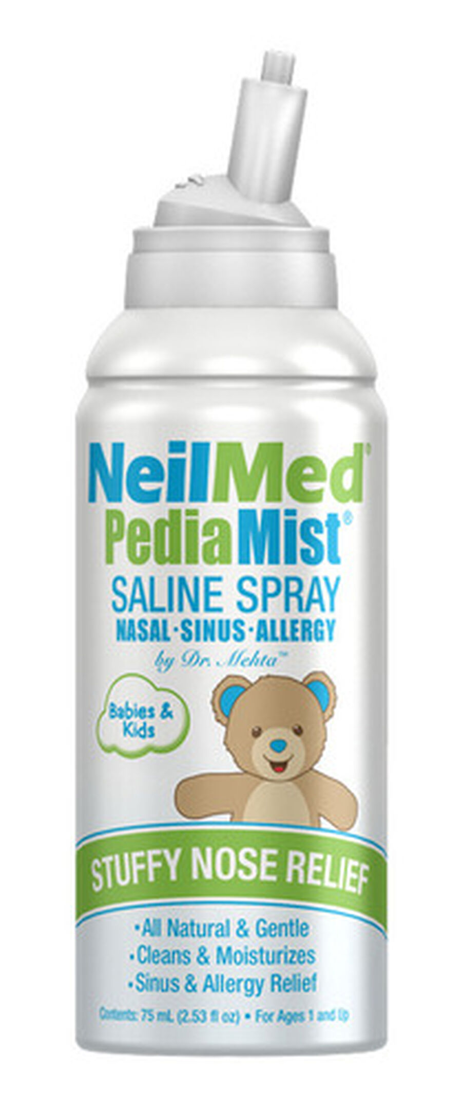 PediaMist Pediatric Sterile Saline Spray, 2.53 fl oz