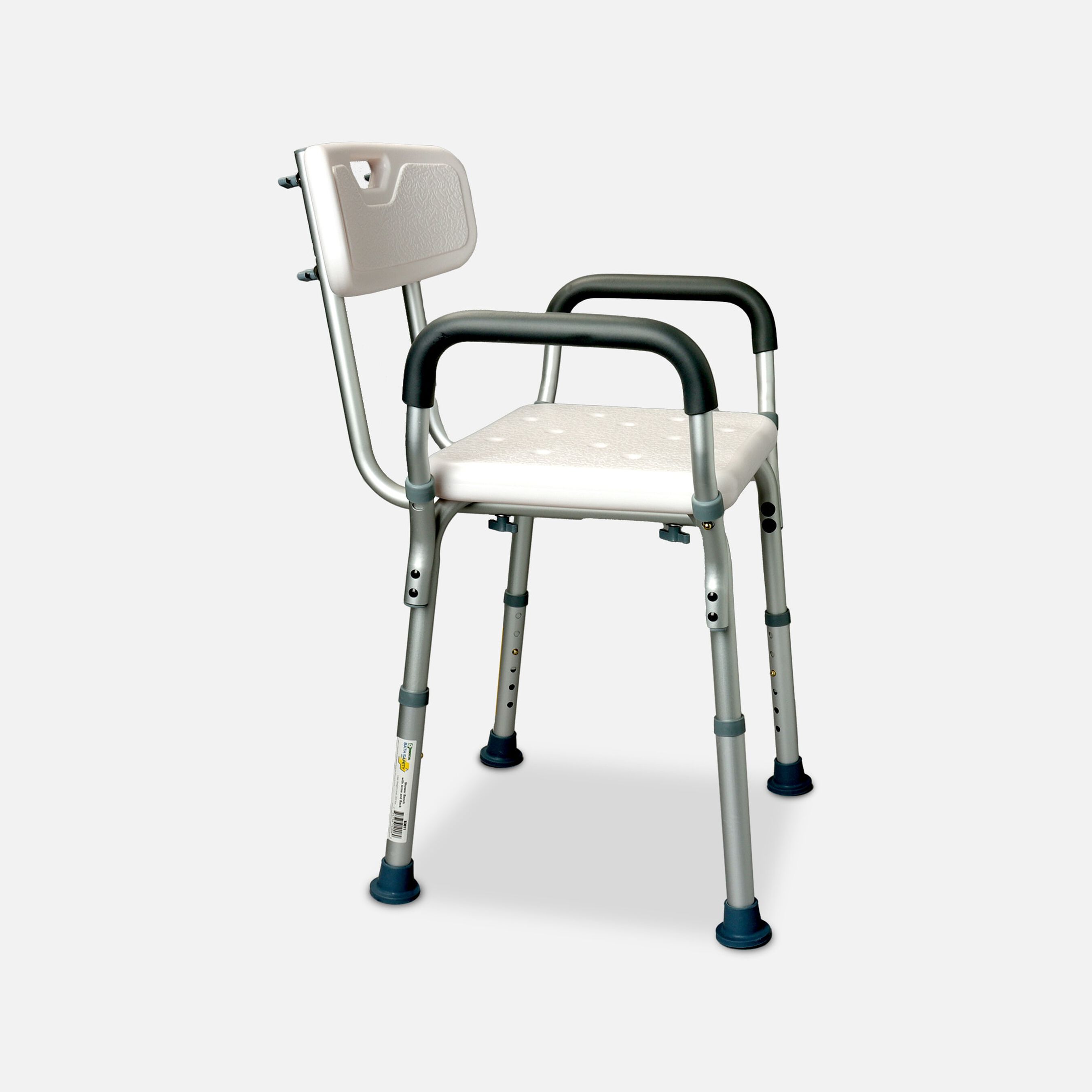 Essential Medical Deluxe Molded Shower Bench with Arms and Back