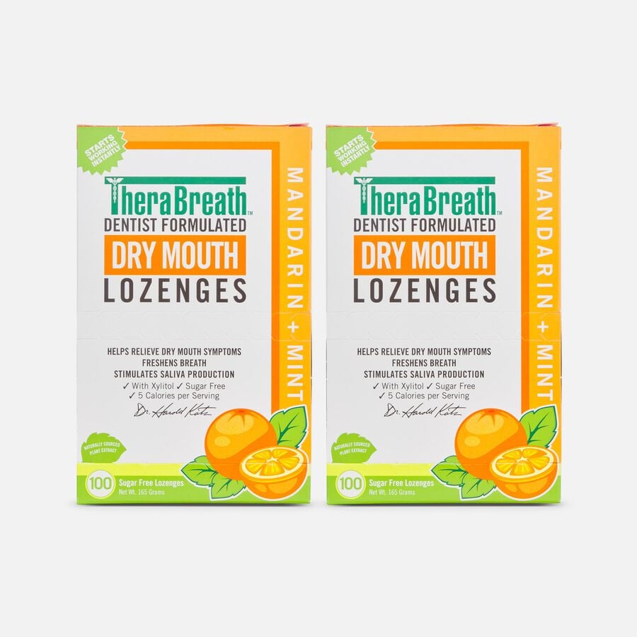 TheraBreath Dry Mouth Lozenges, Mandarin Mint, 100 ct. (2-Pack), , large image number 0