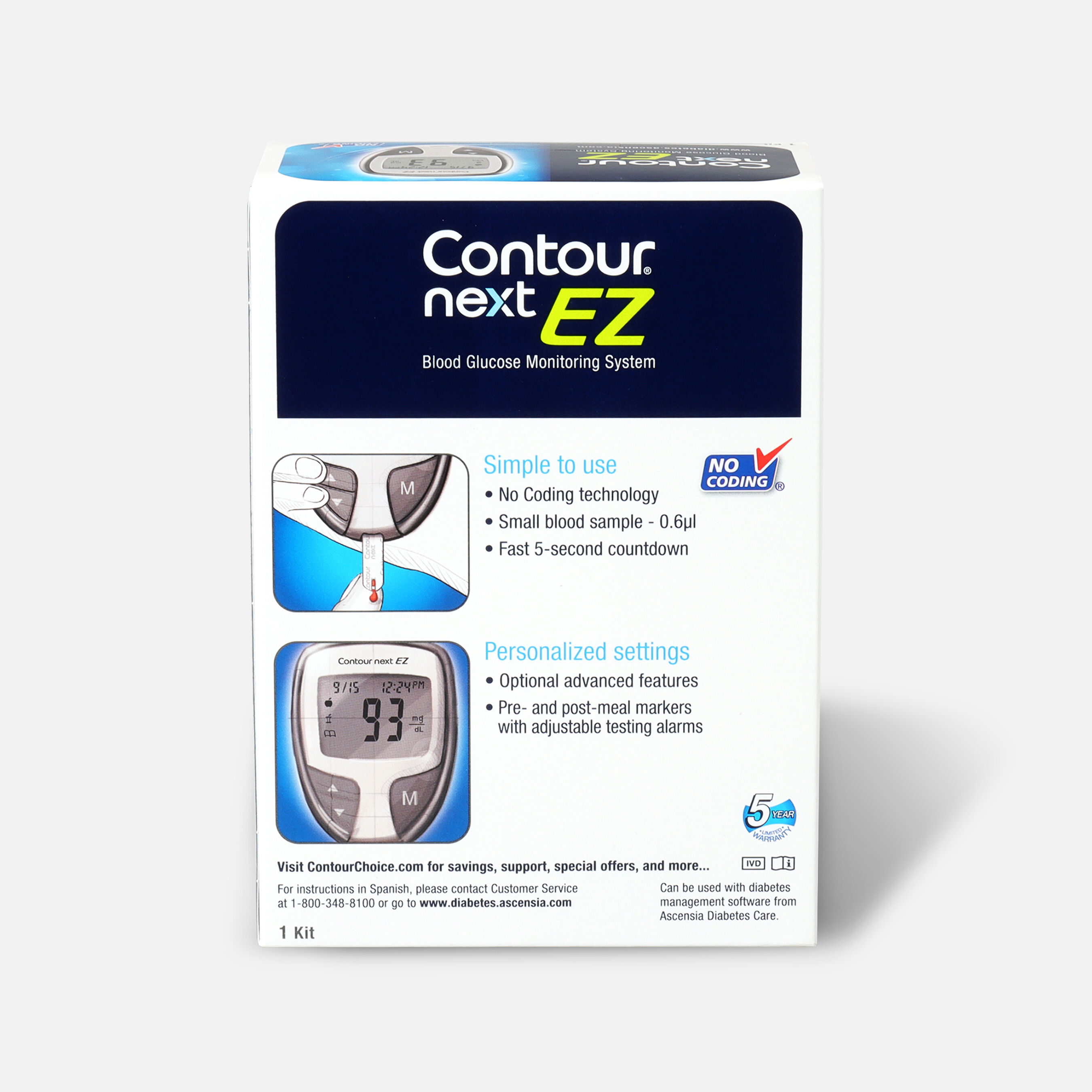 CONTOUR® NEXT EZ Blood Glucose Monitoring System