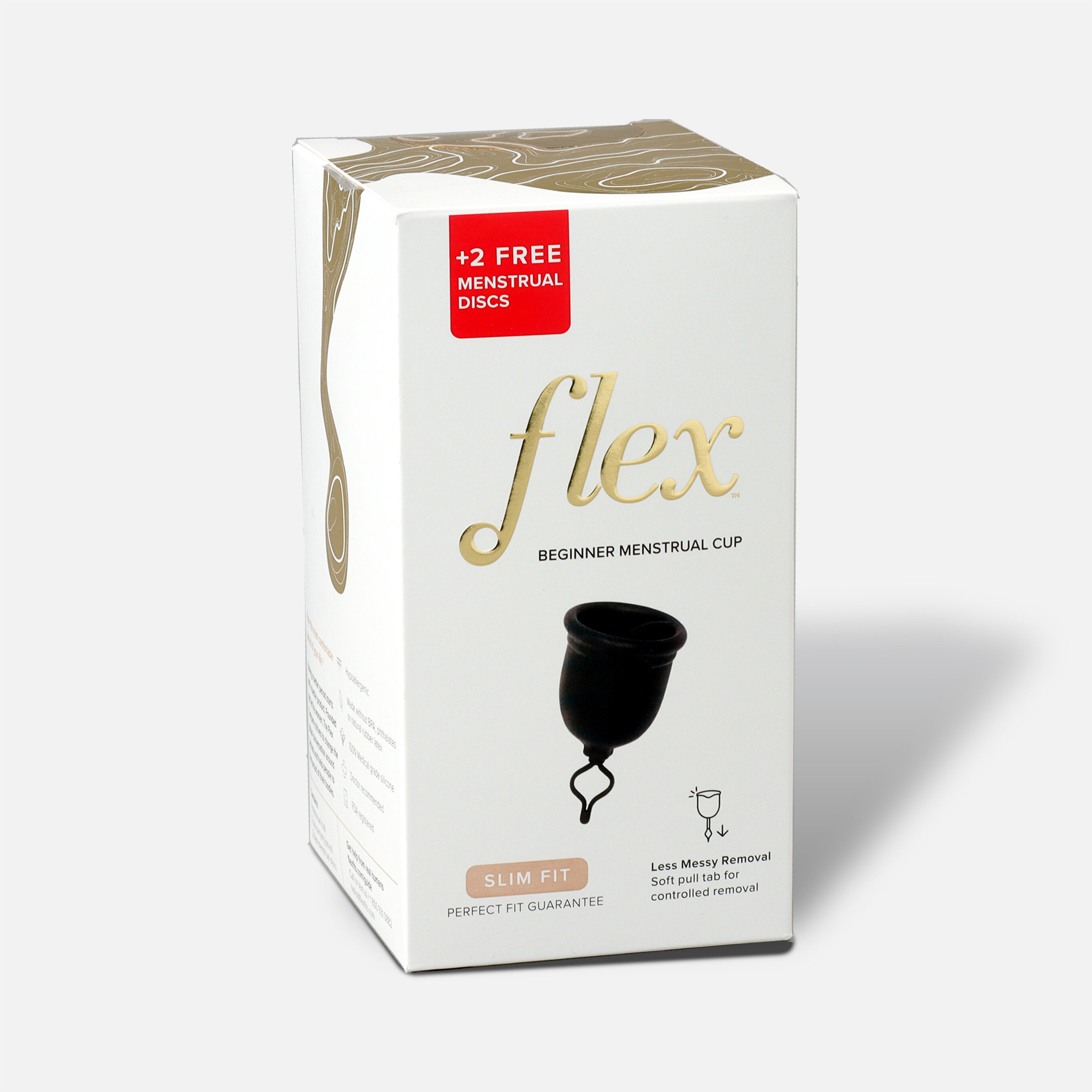 FLEX Menstrual Cup (includes 2 FREE Menstrual Discs)