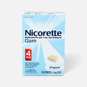 Nicorette Gum Original, 4 mg, 110 ct.