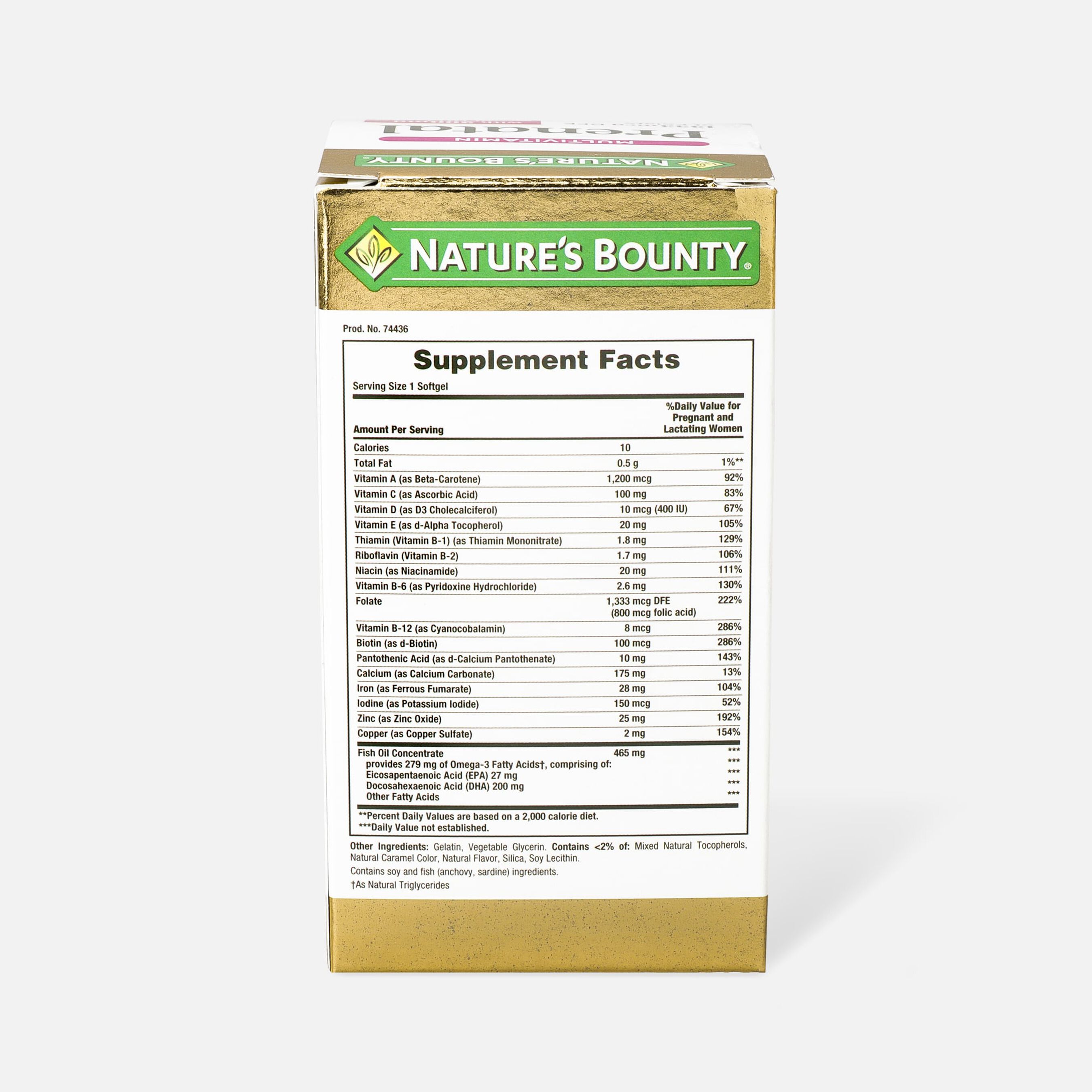 FSA Eligible Nature's Bounty Prenatal Multivitamin Softgels, 60 ct. FSA Store