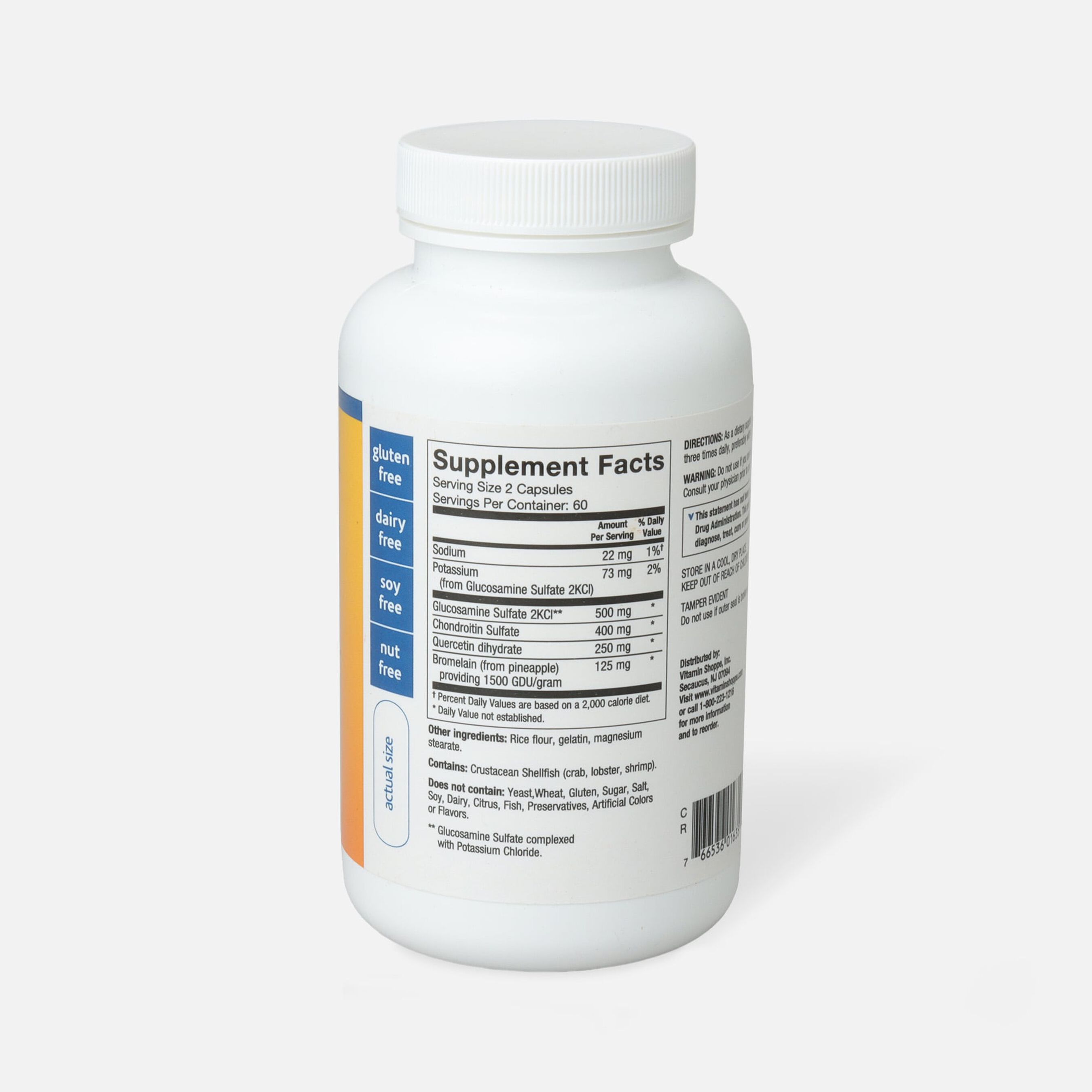 FSA Eligible Vitamin Shoppe Glucosamine & Chondroitin With Quercetin
