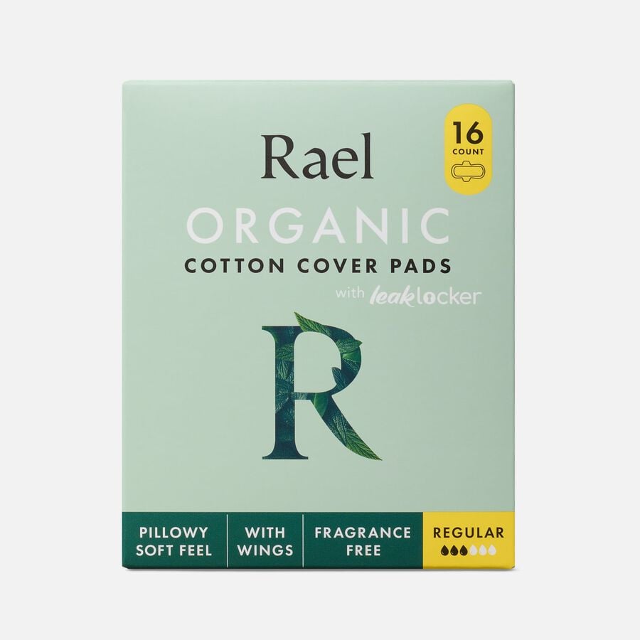 Rael Organic Cotton Cover Pads, Regular, 16 ct., , large image number 0
