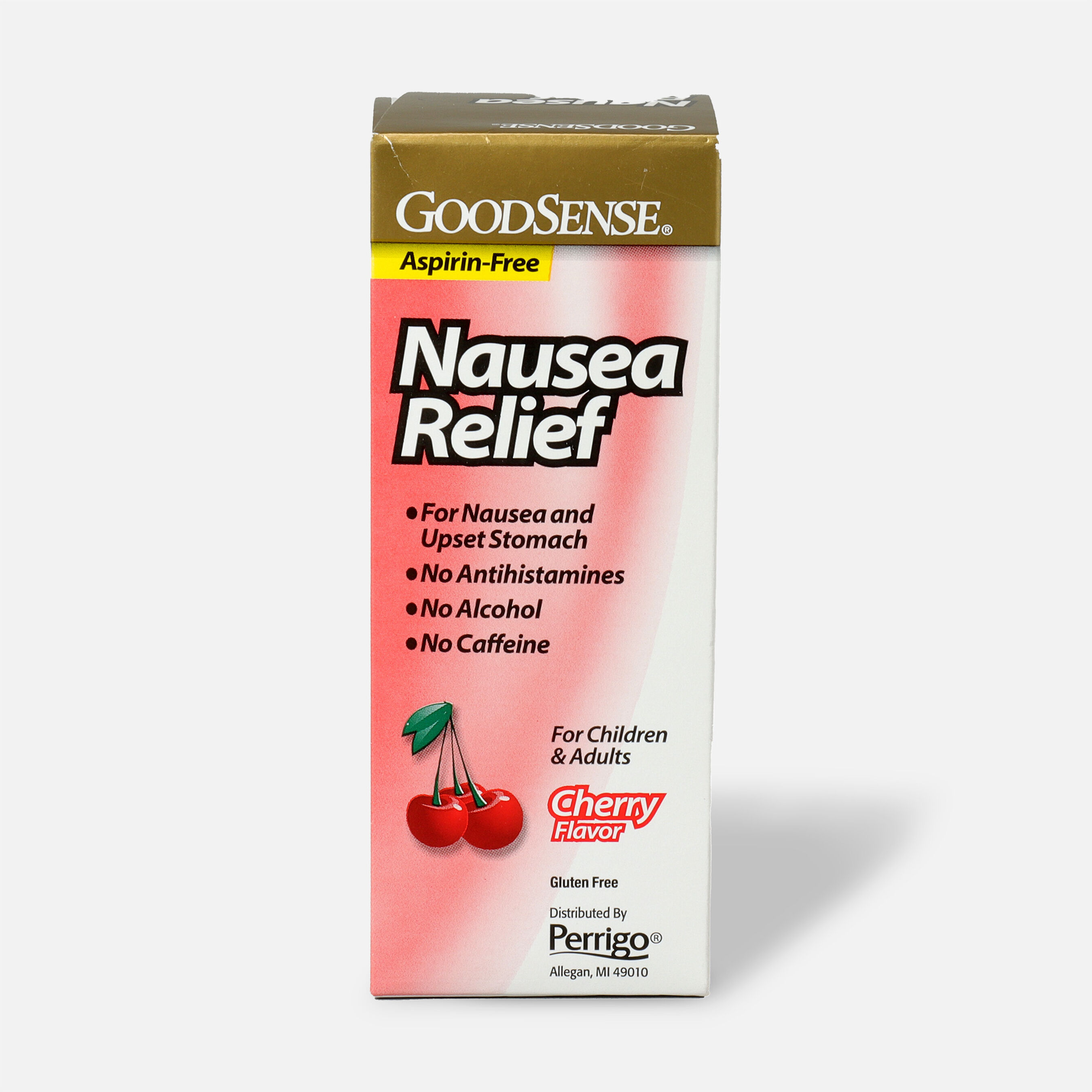 GoodSense® AntiNausea Liquid 4 oz, Cherry, AspirinFree