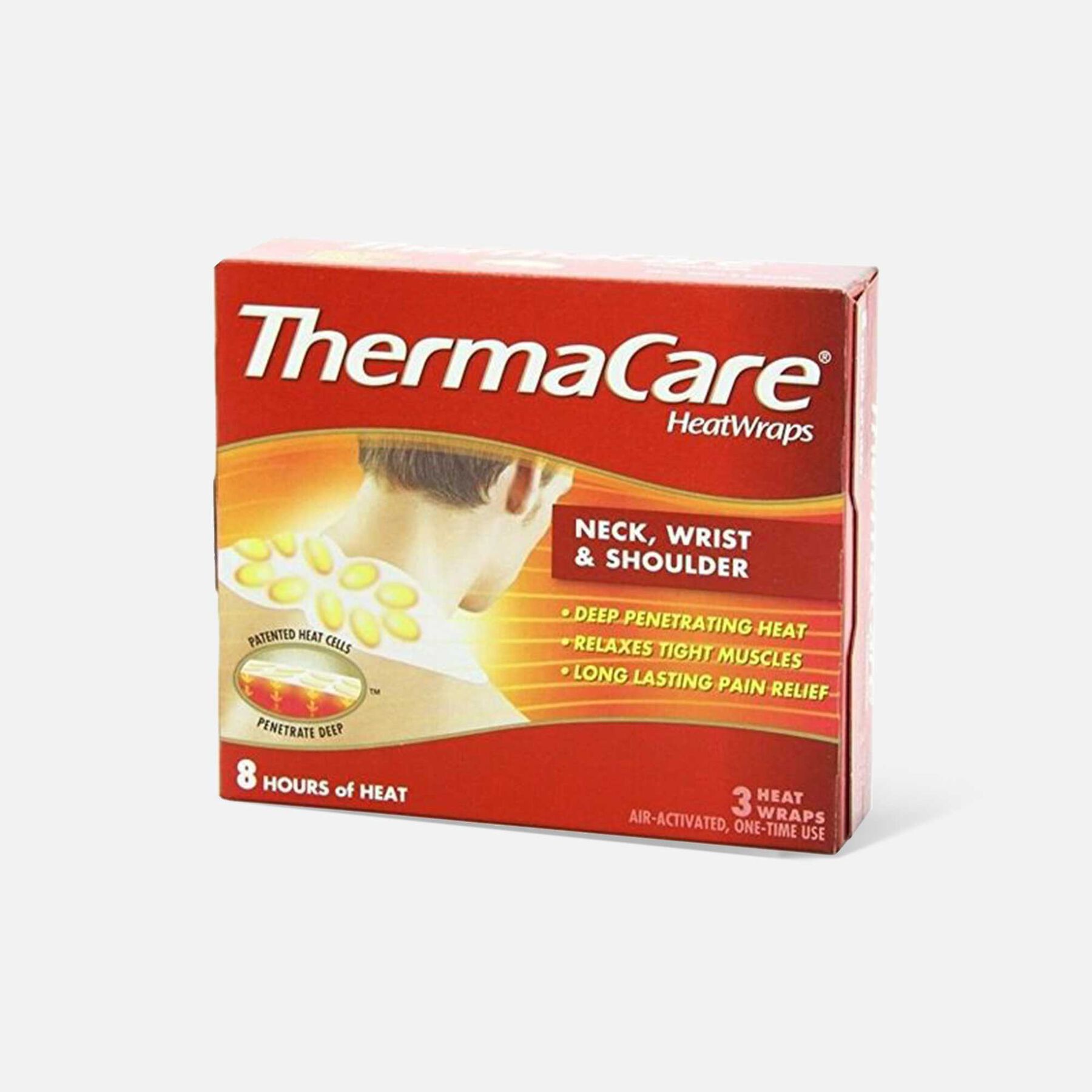 Thermacare Air Activated Heat Wraps, Neck, Wrist and Shoulder, Box of 3