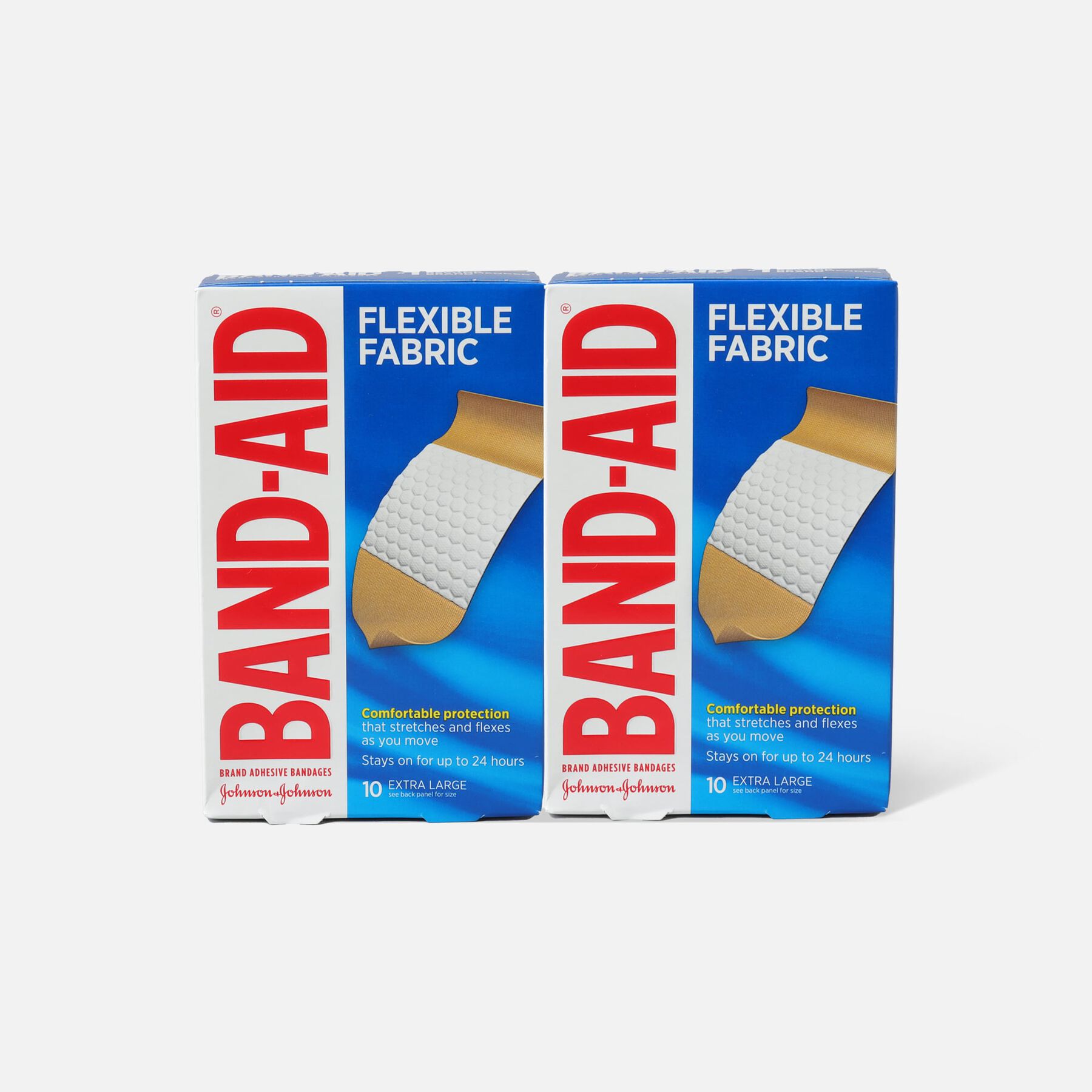 FSA Eligible BandAid Flexible Fabric Adhesive Bandages, Extra Large