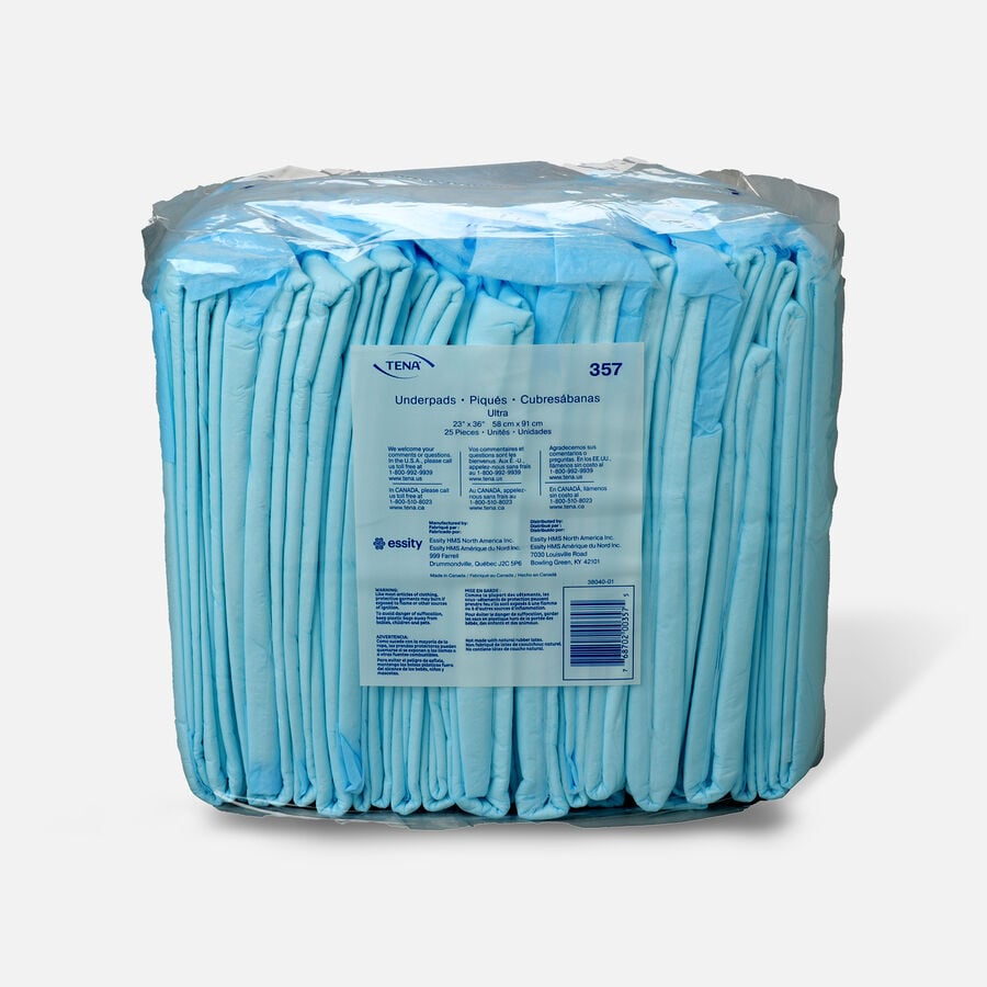 TENA Disposable Underpads, Extra Absorbency, 23x36, 25 ct., , large image number 1