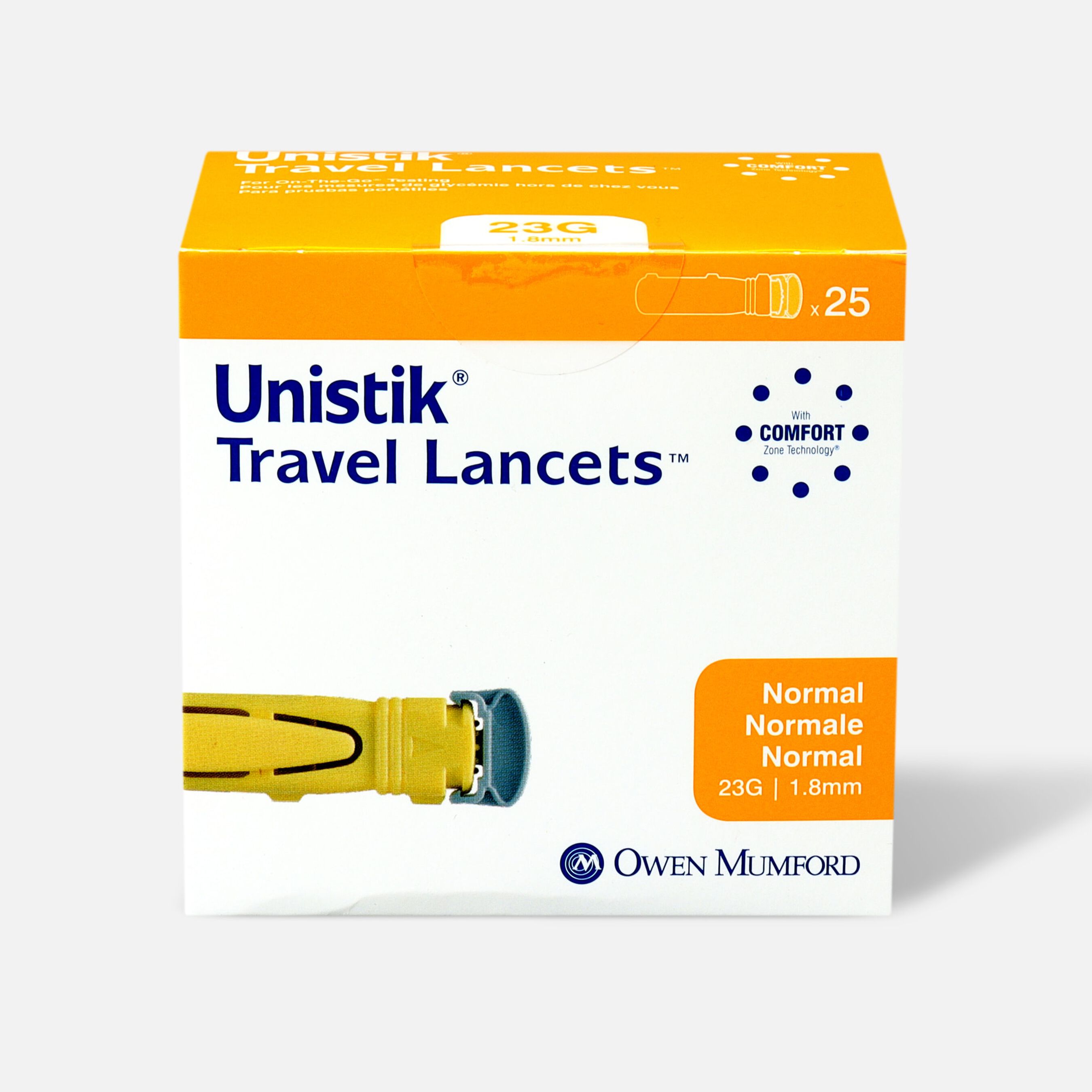 Unistik 3 Normal Safety Lancets 25 per box