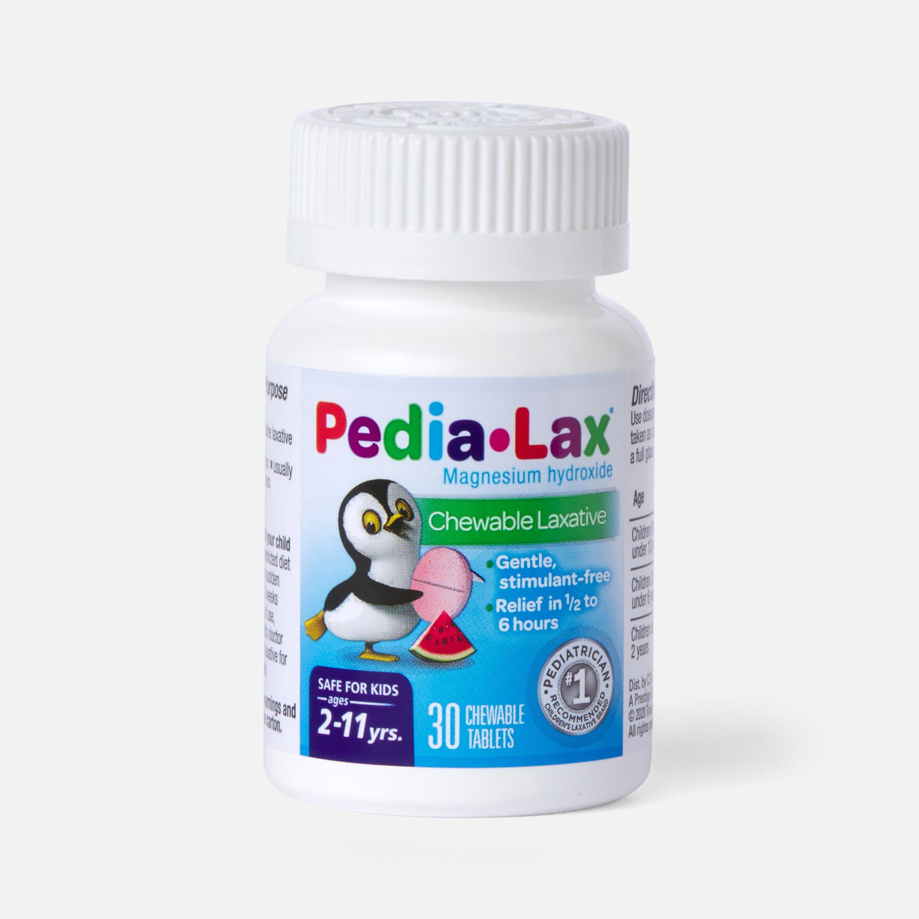 PediaLax Laxative Chews, Watermelon, 30 ct.