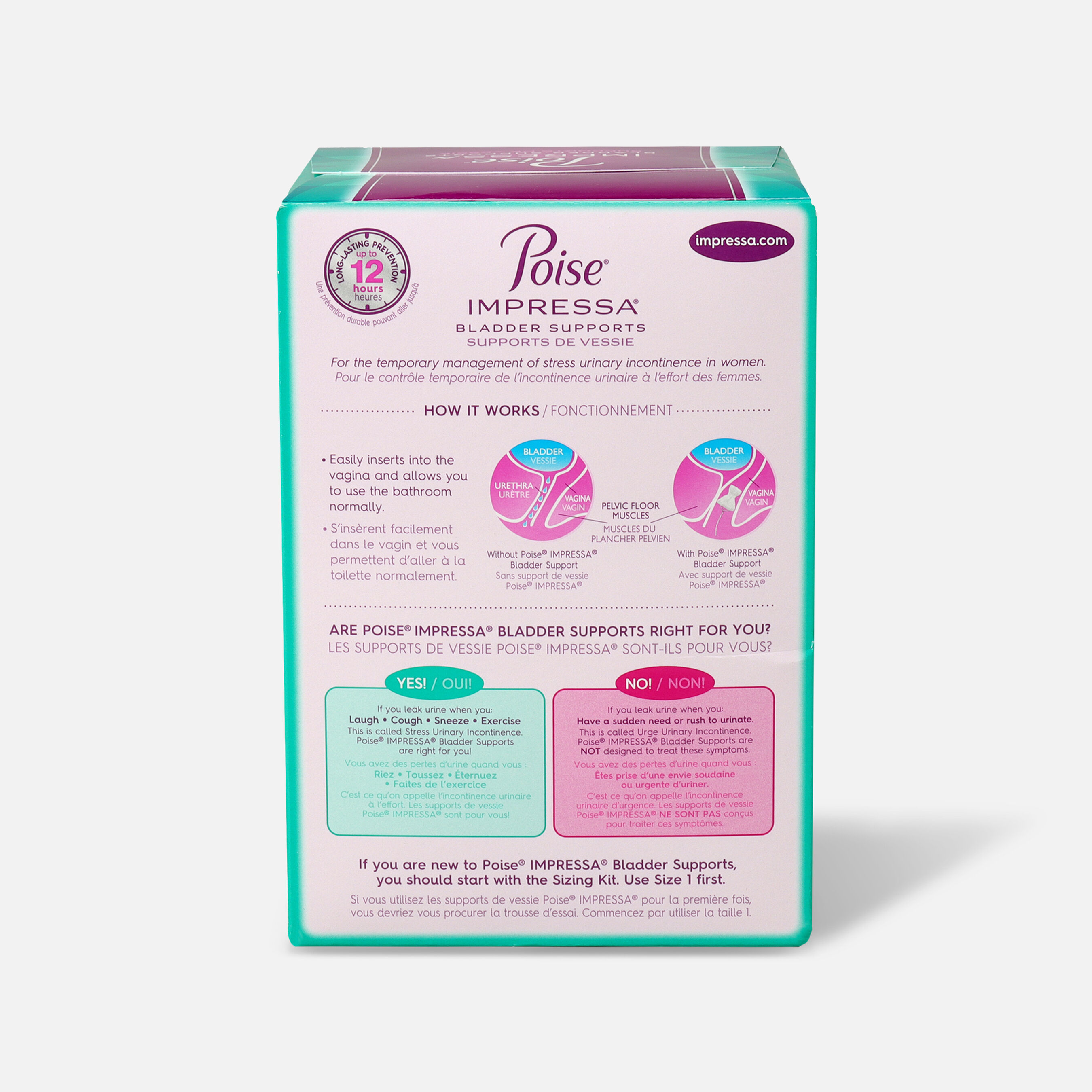 FSA Eligible Poise Impressa Bladder Supports for Women, 21 ct. FSA Store
