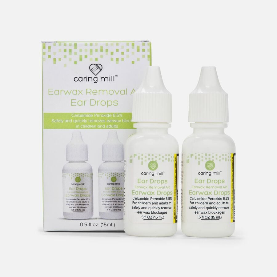 Caring Mill™ Ear Wax Removal Drops 6.5% Carbamide Peroxide, 0.5 oz. (2-Pack), , large image number 0